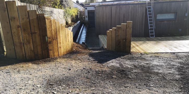 decking, retaining walls, raised beds, landscaping sleepers